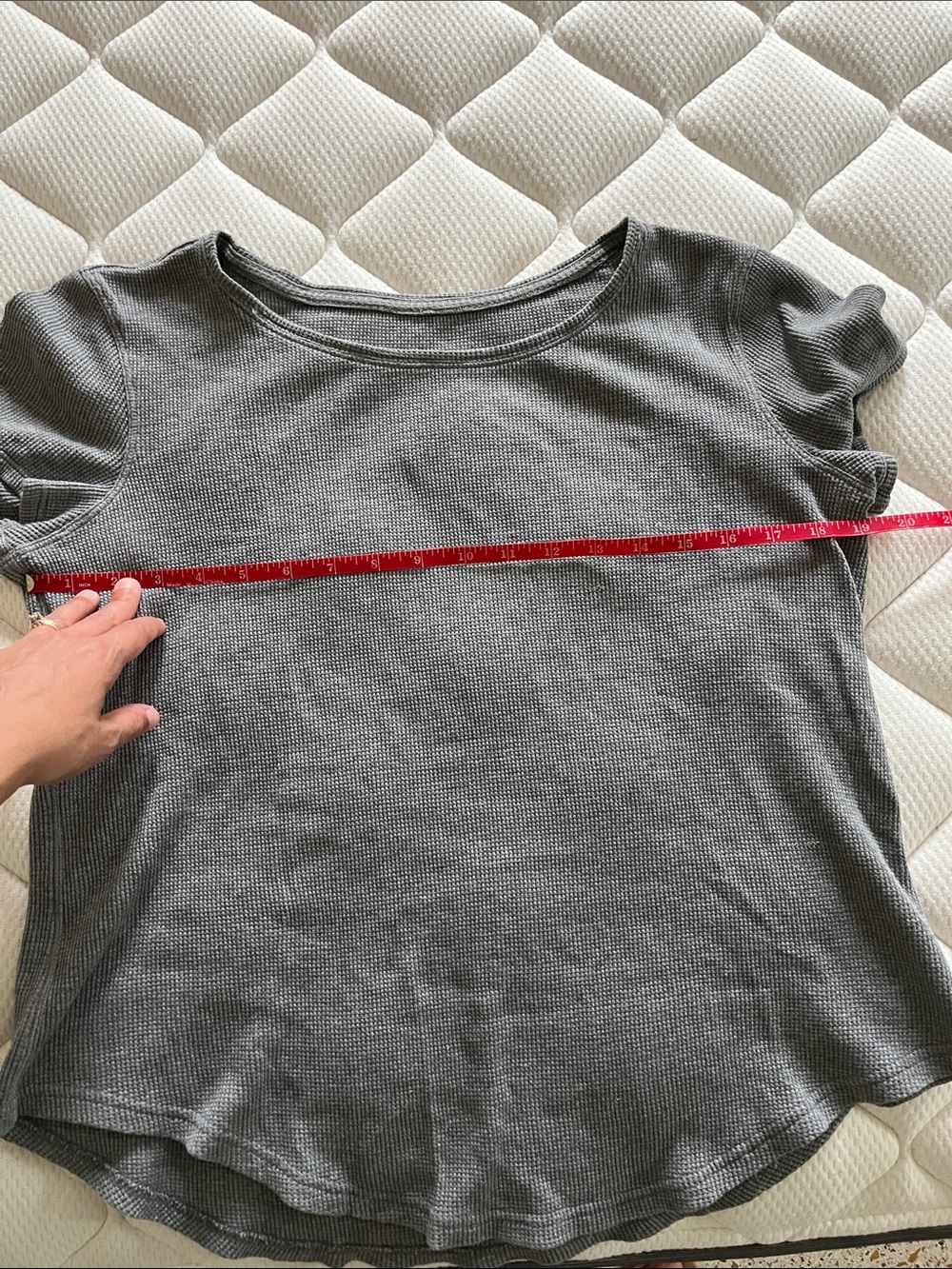 Waffle Knit Tee lululemon athletica love crew
Gray Short Sleeve Top - Picture 4 of 7